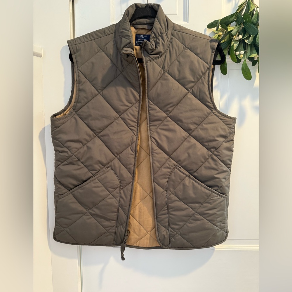 J. Crew Quilted Tan Outerwear